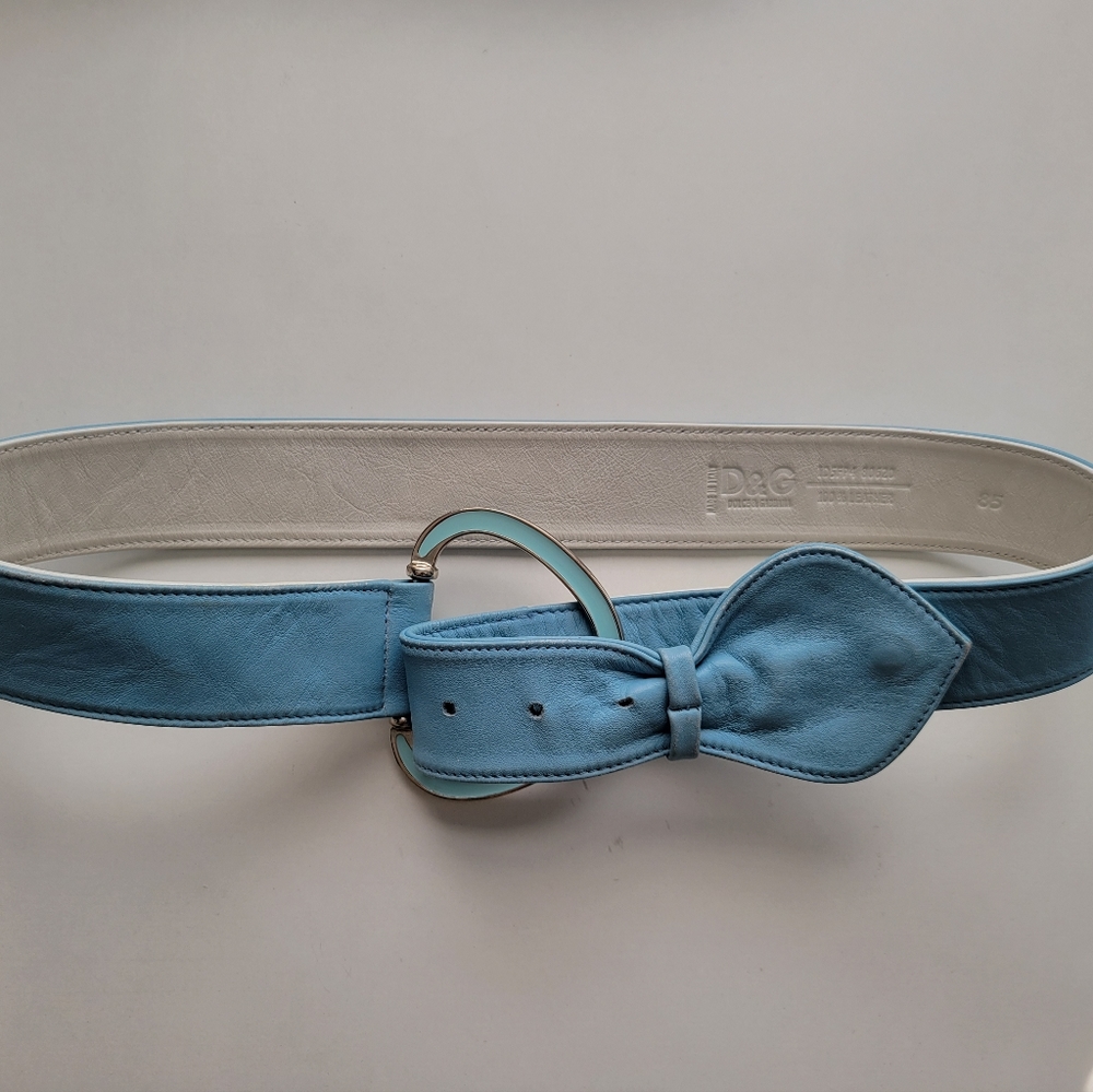 Dolce & Gabbana Vintage Light Blue Belt